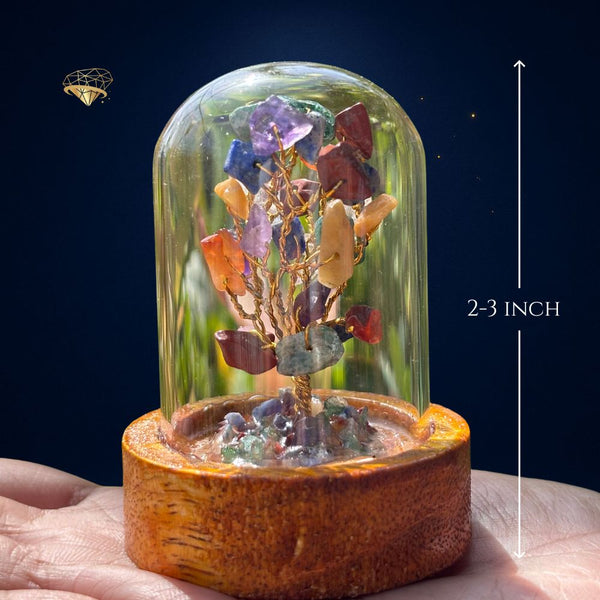 7 chakra Tree small(Crystal Energy Balance Tree – Radiant Glow)