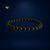 Gemstone Bracelet Black tourmaline(Black Tourmaline Shield Bracelet)
