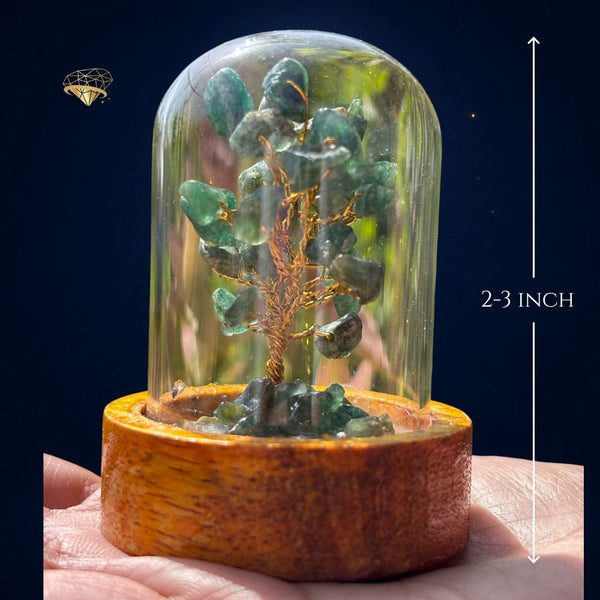 Green AvanturineTree small (Green Aventurine – Abundance Glow Dome