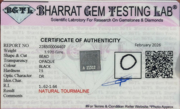 Little Guardian – Genuine Black Stone Protection Bracelet (3m - 6y)