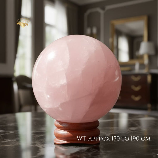 Sleek Wooden Sphere Stand