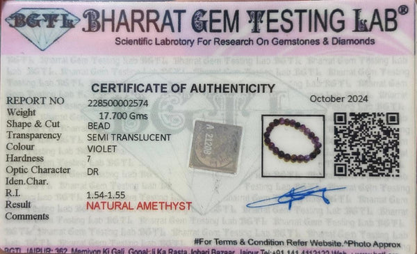 Gemstone Bracelet Amethyst(Healing Amethyst Bracelet)