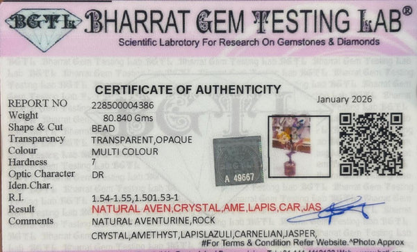 7 chakra Tree medium (Crystal Energy Balance Tree – Serenity Bloom)