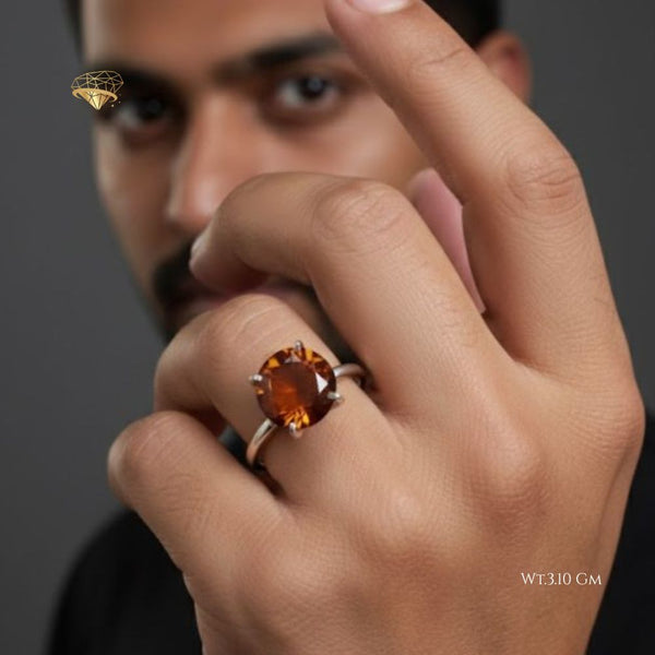 Power & Prosperity Gomed (Hessonite) Ring