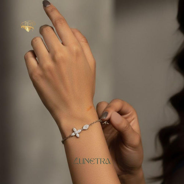 Blooming Brilliance Flower Bracelet