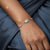 Silver Oval Halo bracelet