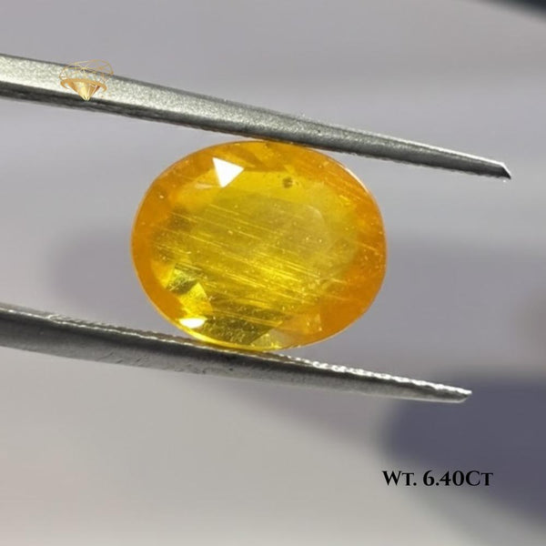 Yellow Sapphire (Pukhraj) – 6.40 Carats