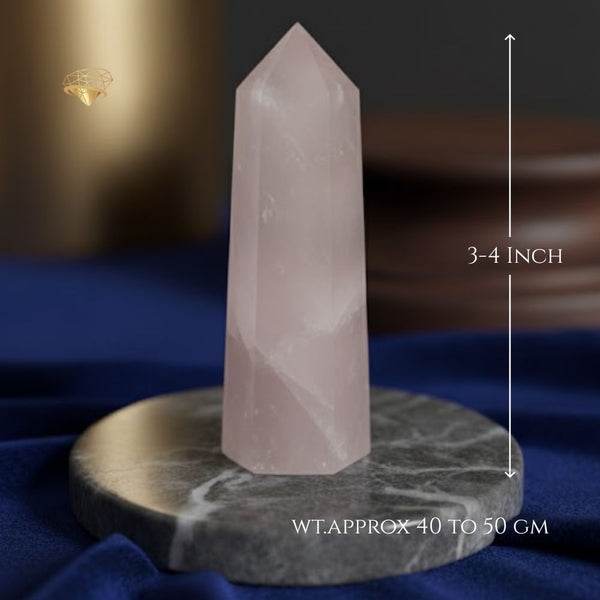 Rose Quartz – Eternal Love Harmony Pencil Tower