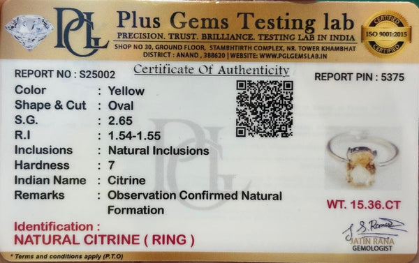 The Prosperity Citrine Ring