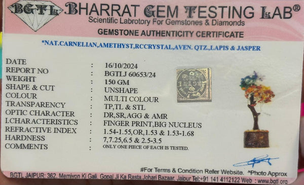 7 chakra Tree medium(Crystal Energy Balance Tree – Serenity Bloom)