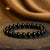 Gemstone Bracelet Black tourmaline(Black Tourmaline Shield Bracelet)